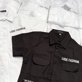 (CÓ TÚI) Áo Sơ Mi Nam Tay Ngắn Logo Thêu LODEFASHION New TREND 2024