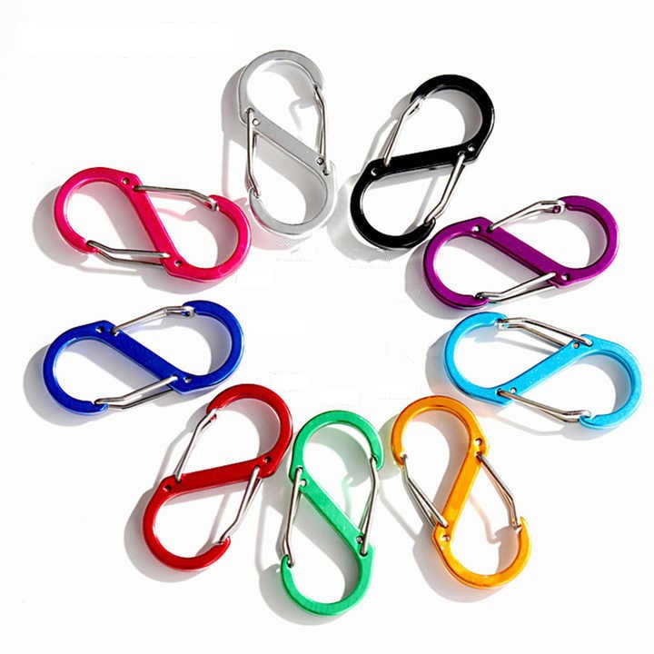 Ảnh Móc Khóa Đi Phượt Cao Cấp Móc Số 8 Leo Núi Chất Liệu Hợp Kim Nhôm Chắc Chắn Cleacco MKDP8 Boro Sport ( Màu Ngẫu Nhiên ) 4