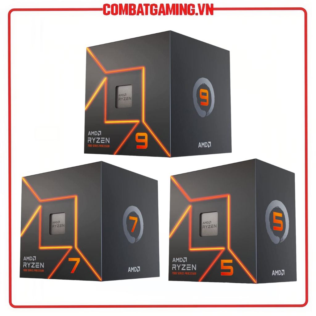 Bộ Vi Xử Lý Cpu Amd Ryzen 5 7600 Ryzen 7 7700 Ryzen 9 7900 Hàng Chính Hãng Shopee Việt Nam 9789