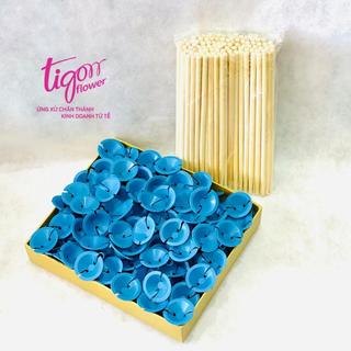 3 COMBO gồm 3 bịch CHỤP NHỰA + 3 bịch QUE TRE gắn trái cây - Chắc chắn, tiện lợi và dễ sử dụng (màu ngẫu nhiên)