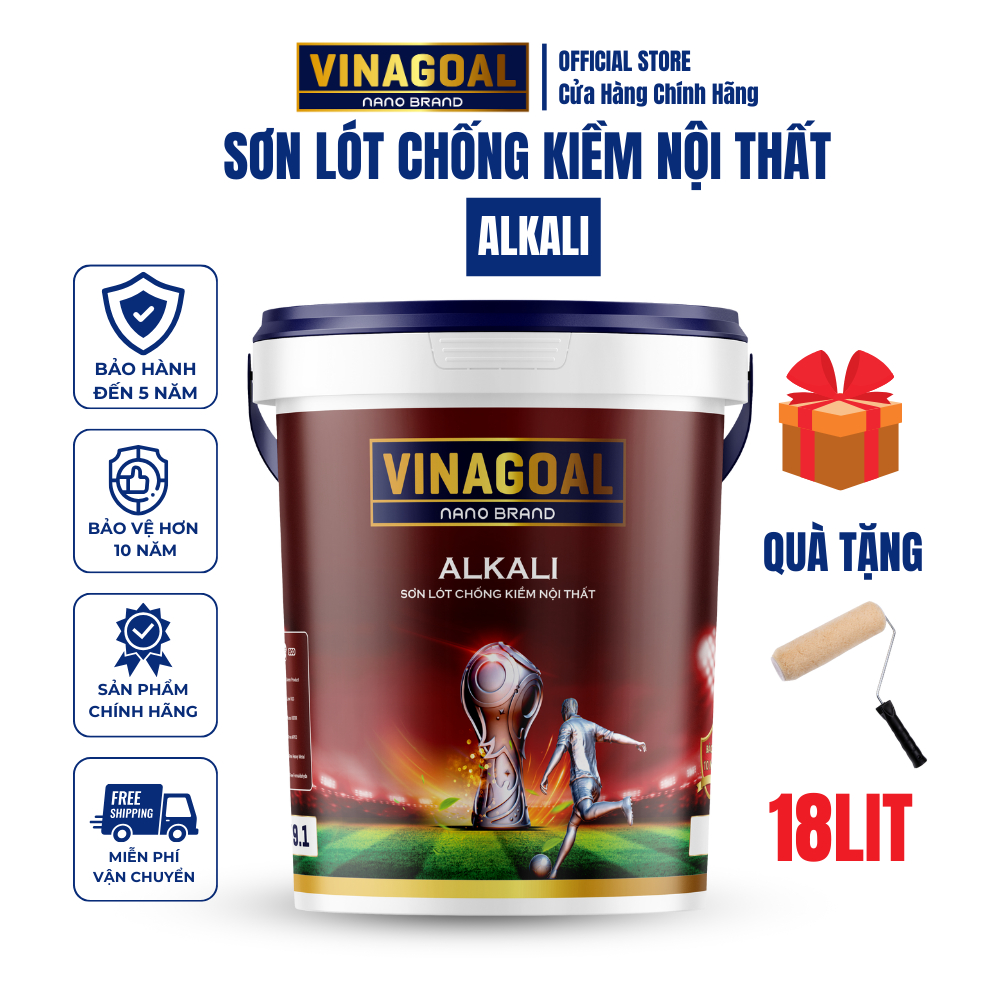 Sơn Lót Chống Kiềm Nội Thất Cao Cấp Alkali VINAGOAL Dung Tích 18L ...
