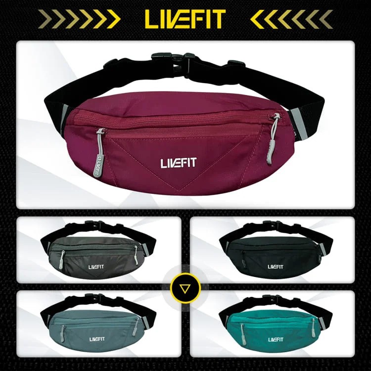 Đai chạy bộ LIVEFIT cao cấp WB0924 - Mềm mại - Thoáng khí - Nhẹ - Bền bỉ