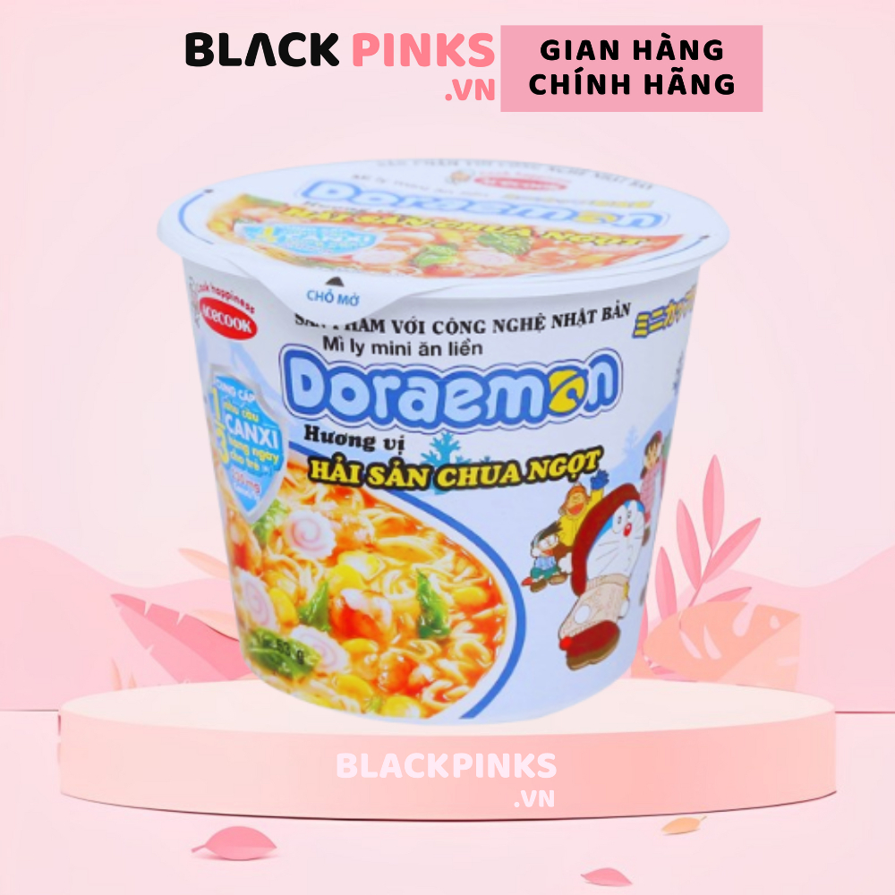 Mì ly mini Doraemon hải sản chua ngọt 53g | Shopee Việt Nam