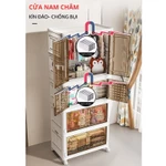 Tủ Nhựa Gấp Gọn Cao Cấp Nhiều Ngăn, Hộp Gấp Đựng Đồ,Quần Áo Thông Minh, Tháo Lắp Dễ Dàng, Tầng Rời Có Thể Dùng Riêng Lẻ — ảnh 6