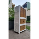 Tủ Nhựa Gấp Gọn Cao Cấp Nhiều Ngăn, Hộp Gấp Đựng Đồ,Quần Áo Thông Minh, Tháo Lắp Dễ Dàng, Tầng Rời Có Thể Dùng Riêng Lẻ — ảnh 7