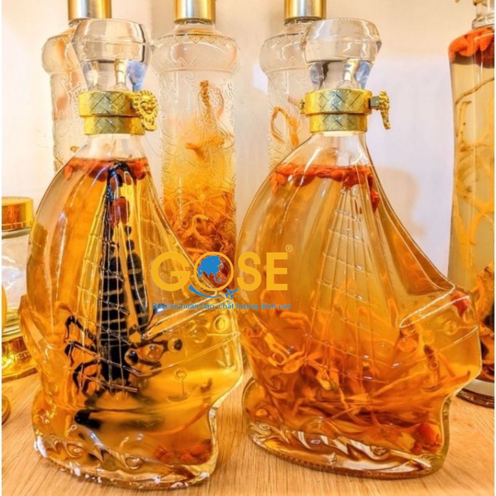 Ảnh Chai rượu Thuyền Buồm GOSE thủy tinh 500ml cáo cấp trang trọng dùng đóng giỏ quà trang trí 3
