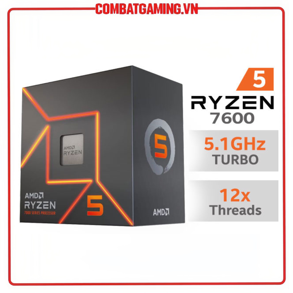 Bộ Vi Xử Lý Cpu Amd Ryzen 5 7600 Ryzen 7 7700 Ryzen 9 7900 Hàng Chính Hãng Shopee Việt Nam 4399