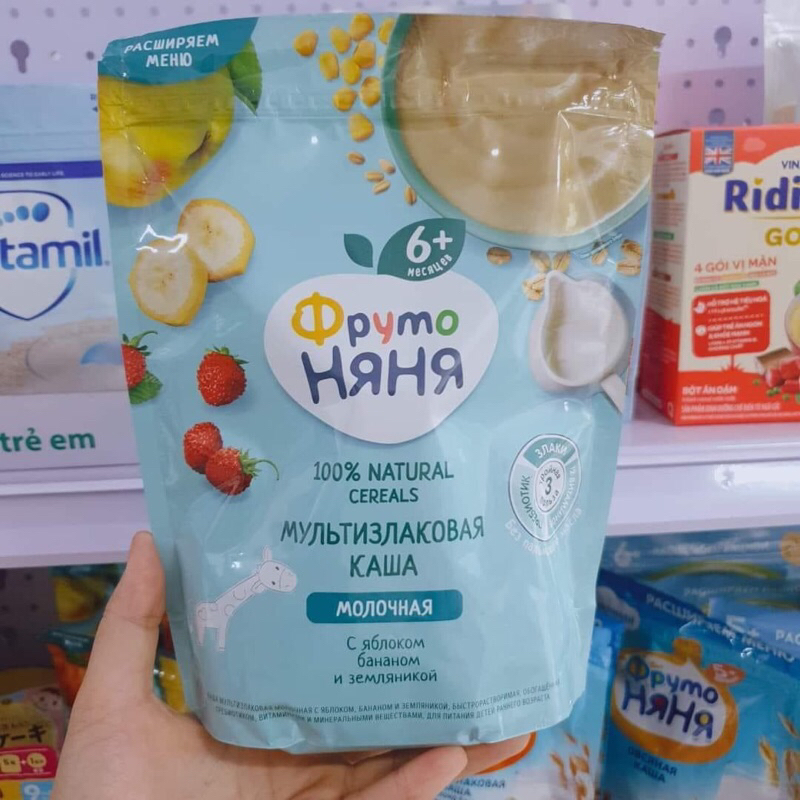 Bột Ăn Dặm Fruto - Bột Ăn Dặm Cho Bé TiBong Store Đủ Vị Công Nghệ Hiện Đại Không Gây Ngán Ăn 200g (Xuất Xứ Nga)
