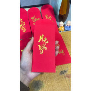 Lì xì thư pháp đỏ viết theo yêu cầu