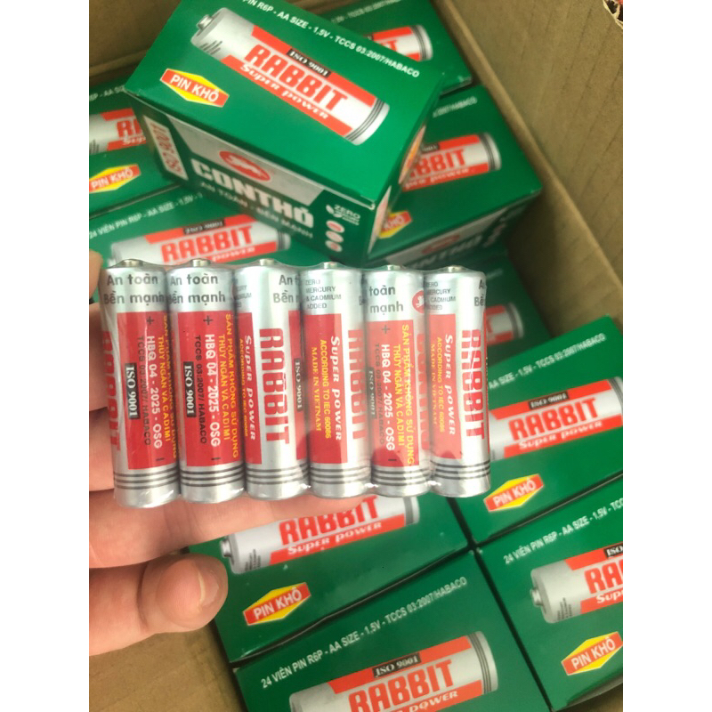 Hộp 24 Viên Pin Con Thỏ AA / AAA Hàng Công Ty | Shopee Việt Nam