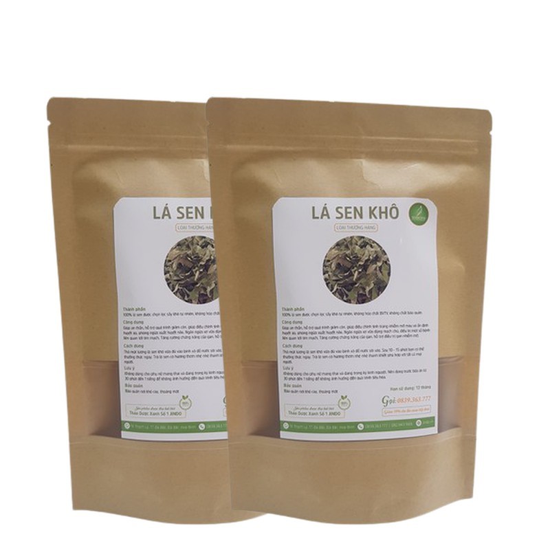 Lá sen khô thượng hạng JINDO 1kg hỗ trợ giảm béo