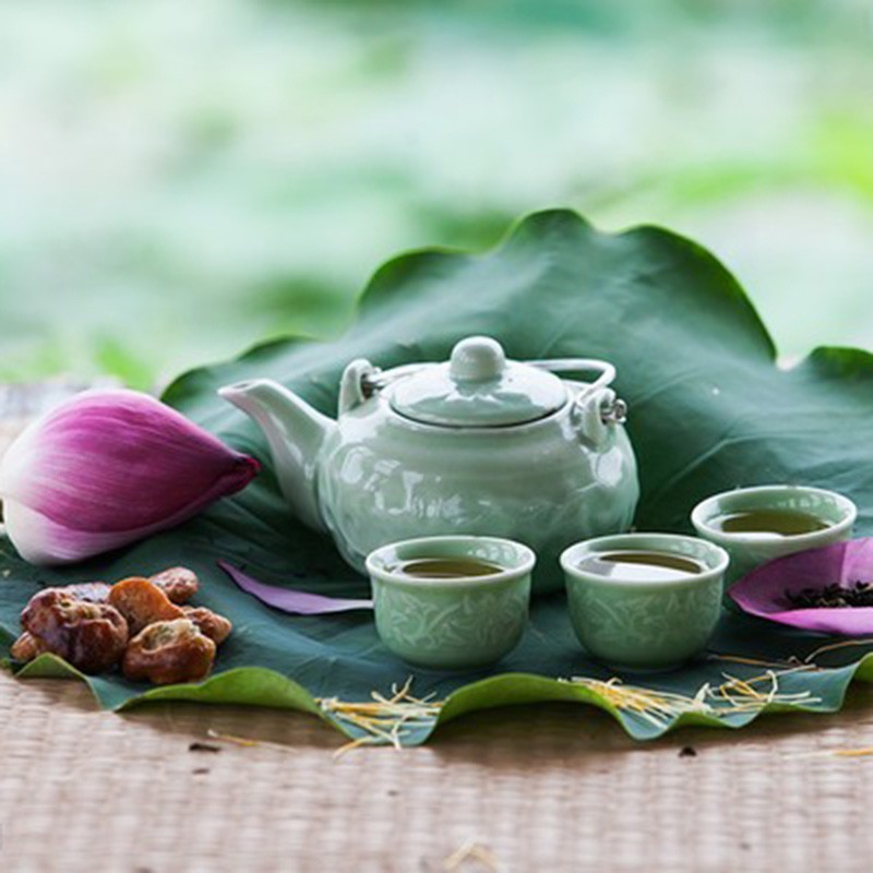 Lá sen khô thượng hạng JINDO 1kg hỗ trợ giảm béo