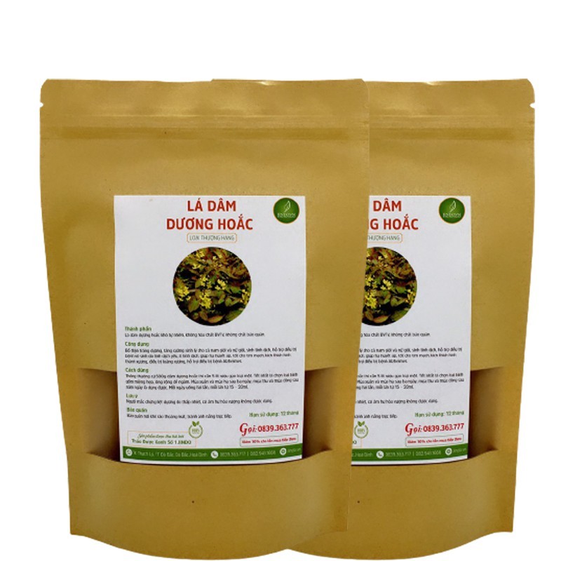 Lá dâm dương hoắc thượng hạng JINDO 1kg hỗ trợ tăng cường sinh lực, tốt cho sức khỏe