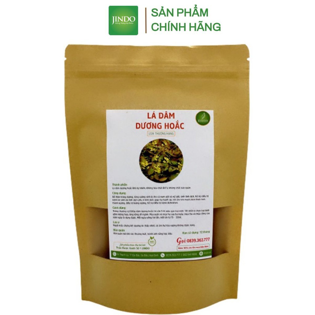 Lá dâm dương hoắc thượng hạng JINDO 1kg hỗ trợ tăng cường sinh lực, tốt cho sức khỏe