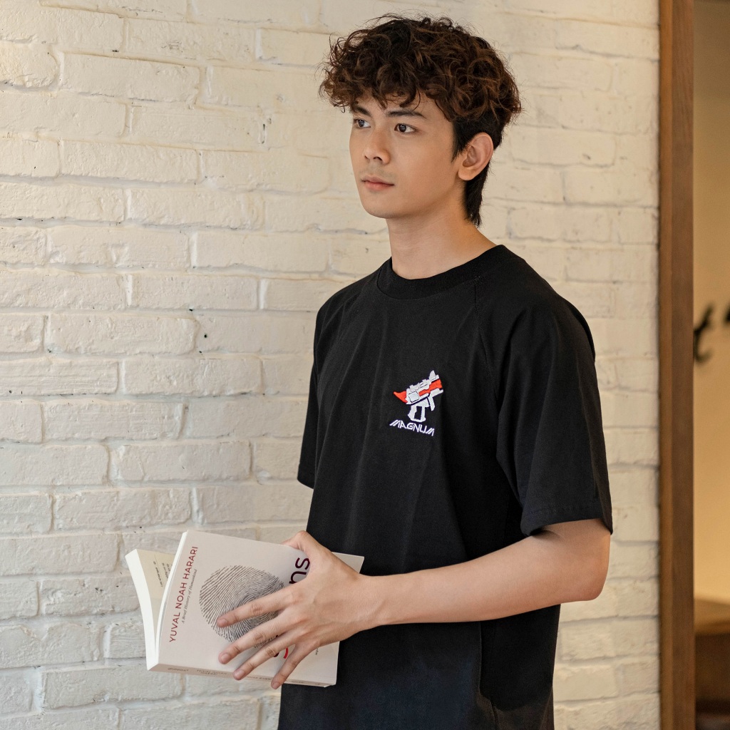 Áo Thun Magnum & Zombie Thêu  Unisex Nam Nữ Form Rộng Oversized