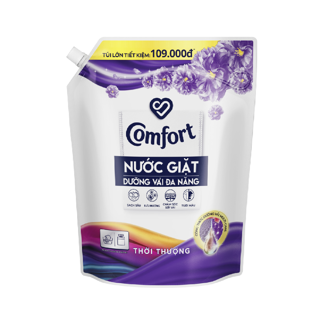 Ảnh Combo 2 Túi Nước Giặt Comfort Dưỡng Vải Đa Năng 3.0KG/ 3.8KG (Thiên nhiên Thanh Khiết / Thanh Lịch/ Thời Thượng) 2