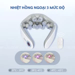 Máy massage cổ vai gáy 8D-G79 cao cấp, Mát xa cổ 8 đầu xung điện kép & chườm nóng nhiệt hồng ngoại — ảnh 6