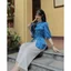 Đồ bộ áo bà ba cách tân nữ đồ bà ba nữ đồ bộ bà ba đi chùa đồ lam đi chùa nữ cao cấp vải lụa gấm - cn168