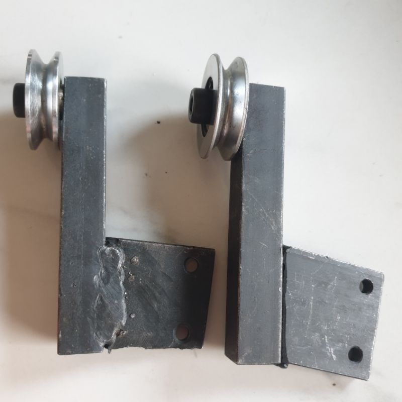 pulley ròng rọc dây cáp rãnh V 8mm thép đen dày vuông 16mm vòng bi 608 ...