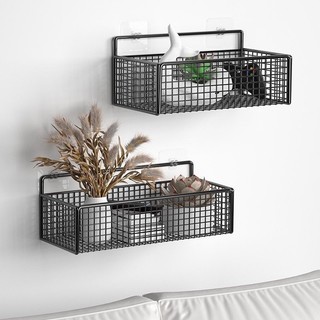 Kệ Lưới Dán Tường Đựng Đồ Tắm, Nhà Bếp - Tiện Lợi Cho Bồn Cầu, Phù Hợp Mọi Không Gian - Kèm 2 Miếng Dán minh nhung