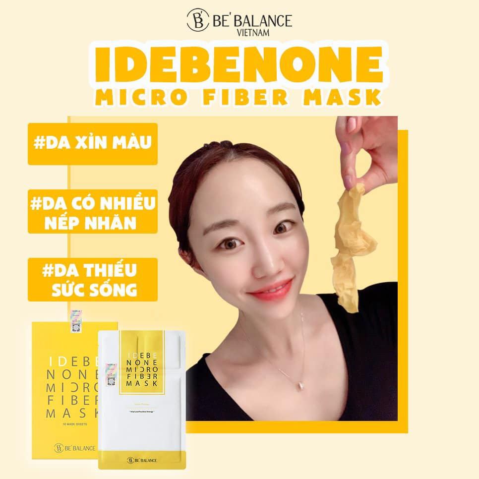 Ảnh 1 Miếng Mặt Nạ Vải Vi Sợi Be'Balance MICRO FIBER MASK 3in1 giúp Làm Đẹp Da 4