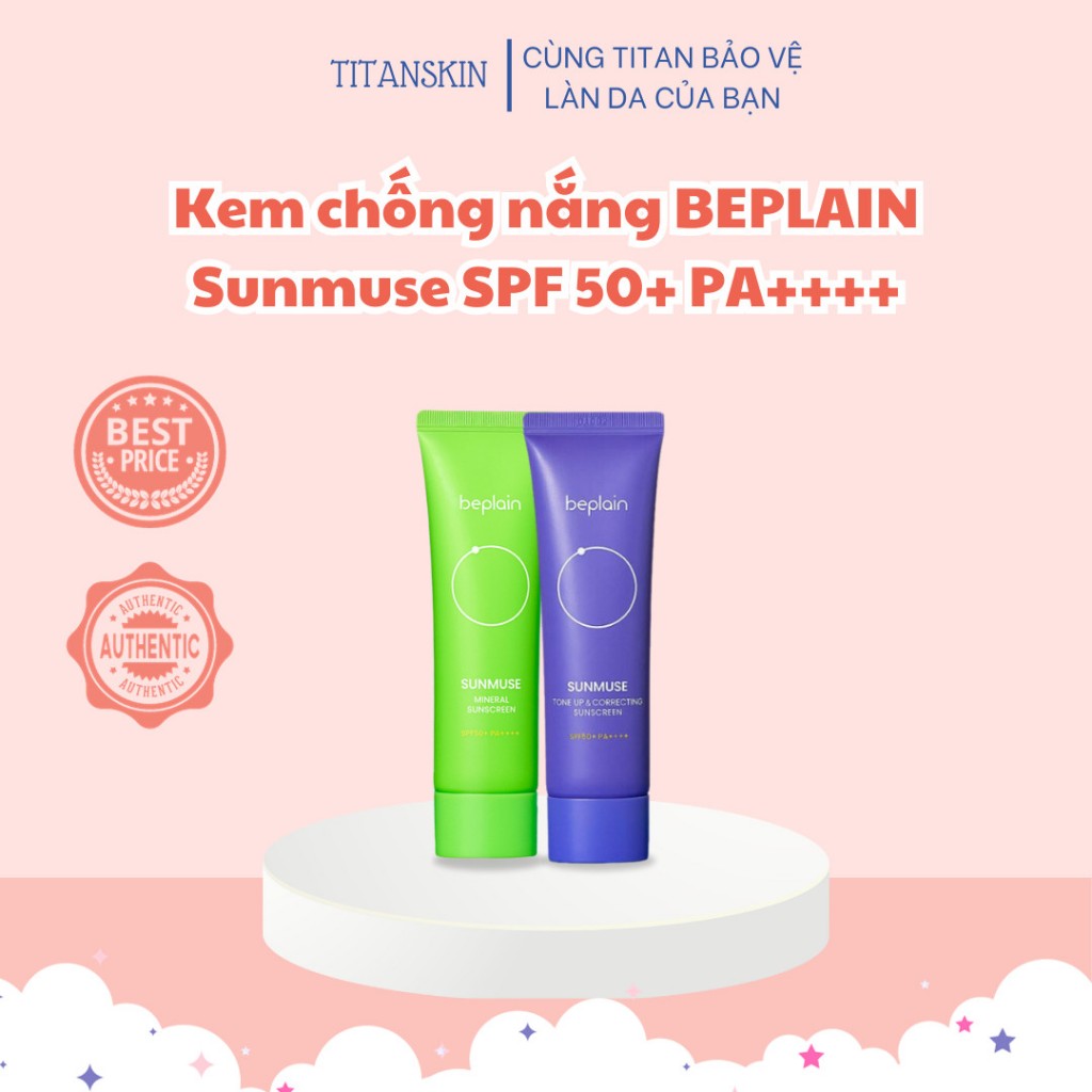 Kem Chống Nắng Beplain Sunmuse Nâng Tone And Hiệu Chỉnh Da Spf 50 Pa 50ml Shopee Việt Nam 1399