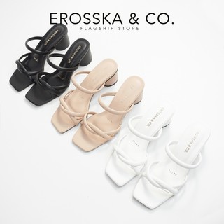 Combo dép cao gót nữ thời trang Erosska quai chéo + dép bệt  - EM104DE069
