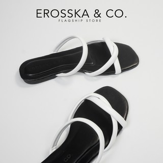 Combo dép cao gót nữ thời trang Erosska quai chéo + dép bệt  - EM104DE069