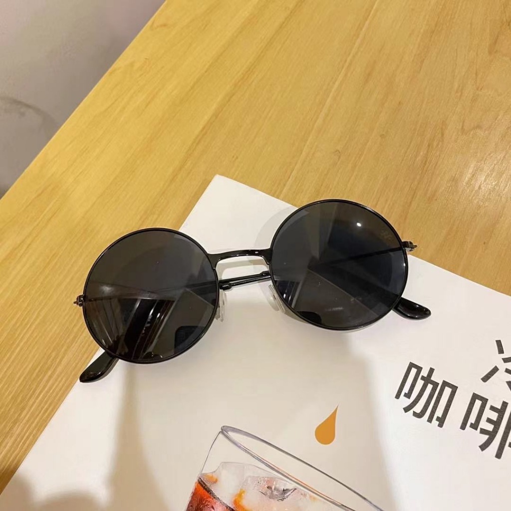 Kính thầy bói cool ngầu - kính râm gọng tròn trọng đen độc lạ Cá Tính ...