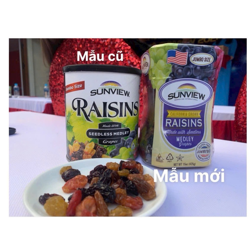 Hộp nho raisin mẫu mới - bánh kẹo tết | Shopee Việt Nam