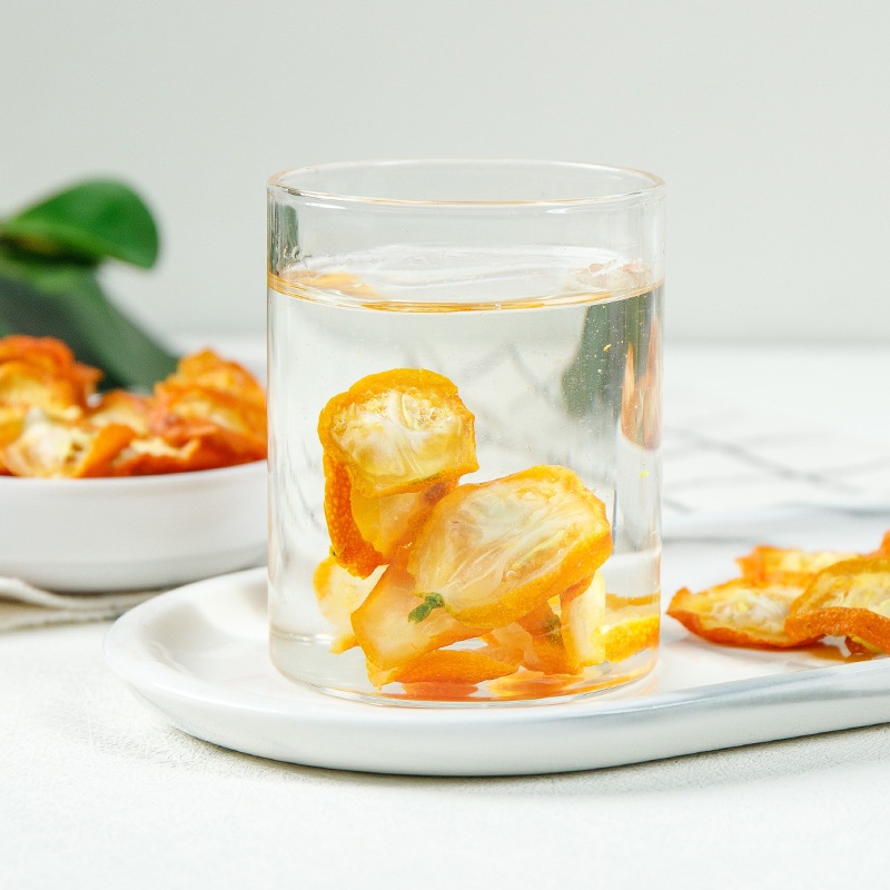 100g Trà quất vàng, Kim quất thái lát sấy khô, vàng đẹp, cung cấp vitamin C đẹp da, tăng đề kháng