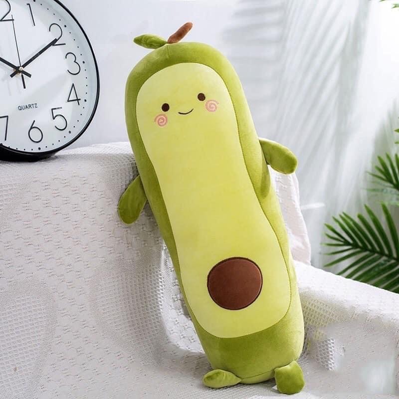 Xả Kho Gấu bông quả Bơ dài, Gối ôm trái bơ xanh, quà tặng dễ thương cho bé