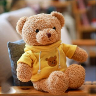 ( TẶNG QUÀ ĐÈN NGỦ CẮM )Gấu Bông Teddy Lông Xù Áo Gấu, Vải Mềm Mịn Nhập Khẩu, Quà tặng đáng yêu MEILI STORE