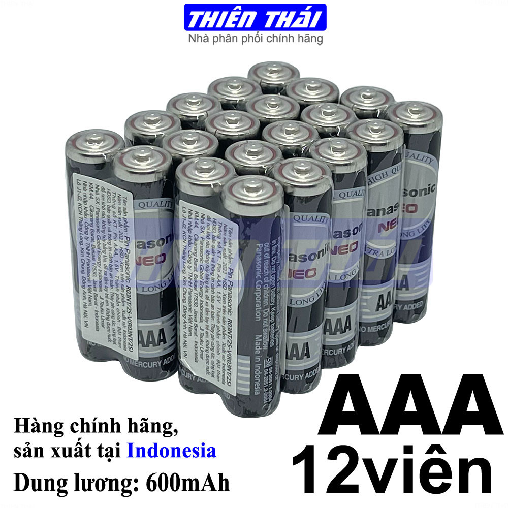 Hộp 40/60 viên pin AAA Panasonic R03NT/2S,pin đũa hàng chính hãng.Pin ...