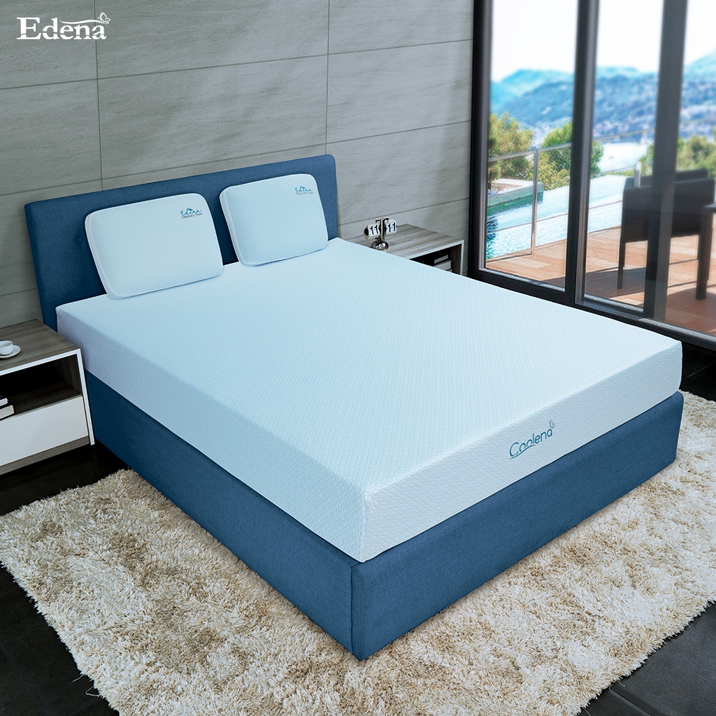 Ảnh Nệm bông Edena Coolena -Lớp bông ép phẳng cùng lớp foam êm ái, kết hợp lớp vỏ cool êm mát 2