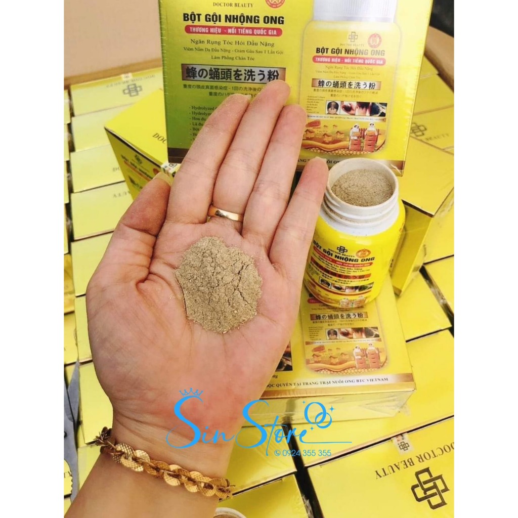BỘT GỘI NHỘNG ONG <Free Ship>- CHỐNG RỤNG TÓC, GIẢM TÓC BẠC, GIÚP TÓC KHỎE HƠN