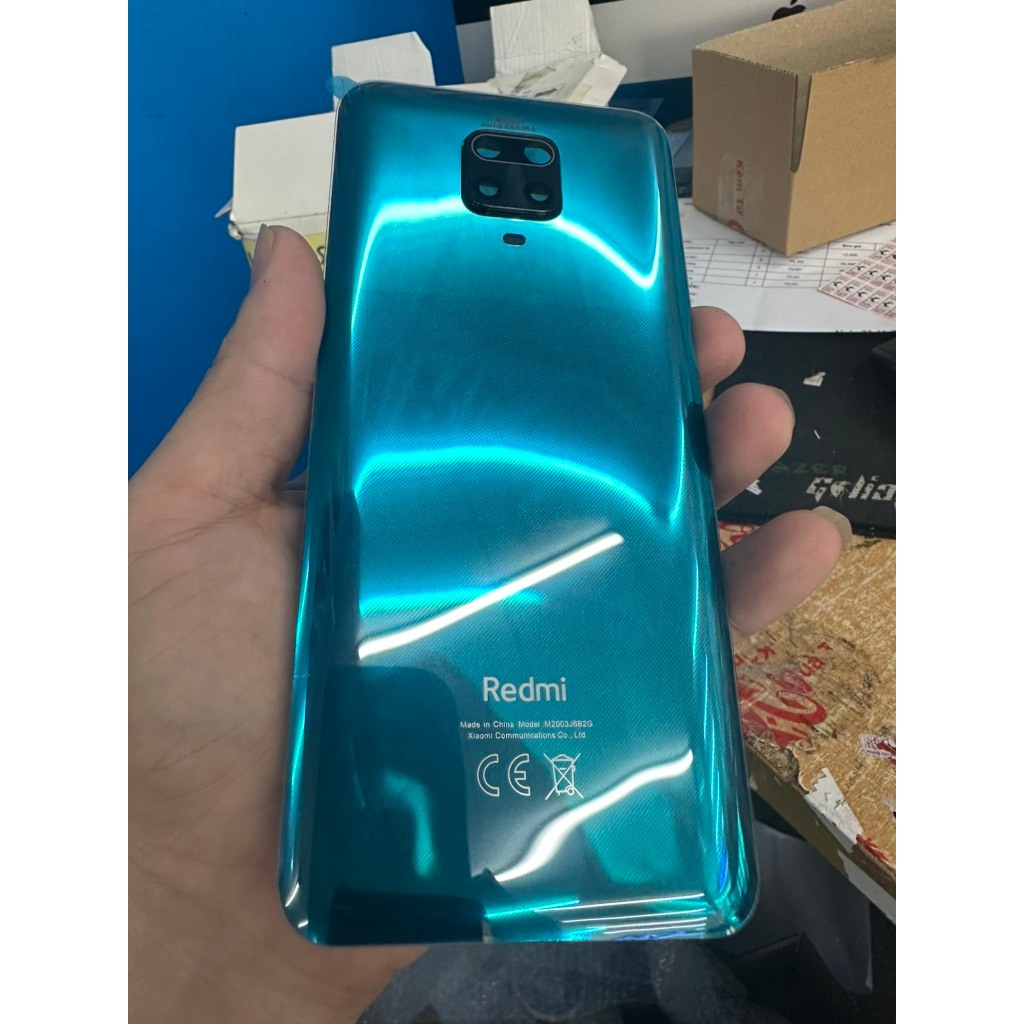 nắp lưng xiaomi redmi note 9s(liền cam)