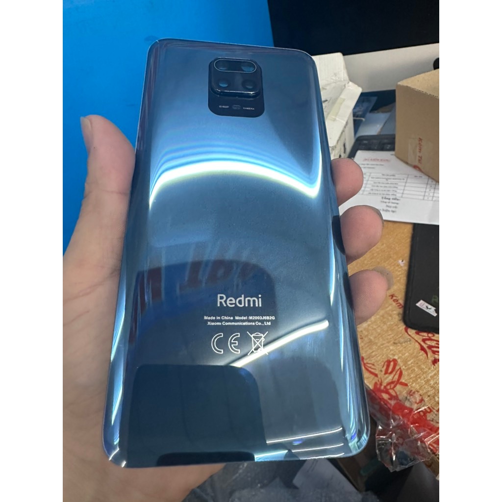 nắp lưng xiaomi redmi note 9s(liền cam)