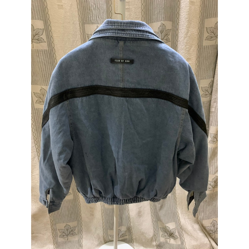 Ao Khoac Demin Fear Of God FOG Vintage Heavy Weight Ski Jacket Indigo Ao khoac bo FOG Shopee Vi t Nam