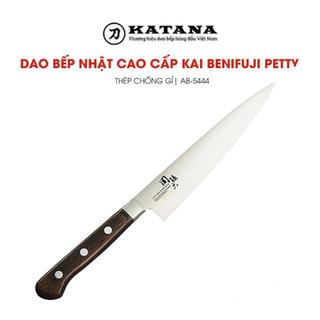 Dao gọt hoa quả của Nhật Bản cao cấp KAI Benifuji cán gỗ Petty Cooking - AB5444 (150mm)
