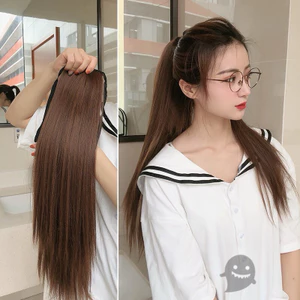CỘT TÓC GIẢ THẲNG ĐỦ MÀU ĐỦ ĐỘ DÀI CHẤT TƠ HÀN QUỐC CÓ CÀI VÀ BUỘC CHẮC CHẮN