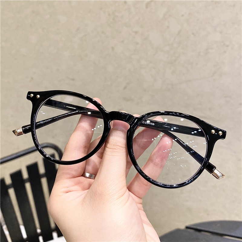 Gọng kính cận mắt kính không độ nam nữ chống ánh sáng xanh phong cách Hàn Quốc thay được mắt cận 065
