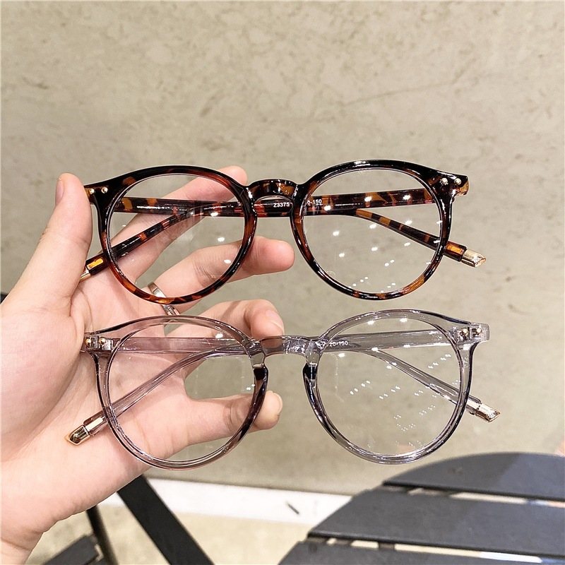 Gọng kính cận mắt kính không độ nam nữ chống ánh sáng xanh phong cách Hàn Quốc thay được mắt cận 065