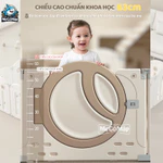 Quây Cũi Cho Bé Gấp Gọn New 2026, Quây Cũi Nhựa Moon House Kèm Cột Bóng, Ghép Hình, Thảm, Bóng,Giỏ Bóng Nhựa Nguyên Sinh — ảnh 3