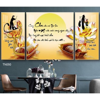 Bộ Tranh Treo Tường Tráng Gương In UV 5d Cao Cấp. HƯU TÀI LỘC,THUẬN BUỒM XUÔI GIÓ. Trang Trí Nhà Cửa Làm Quà Tặng H1