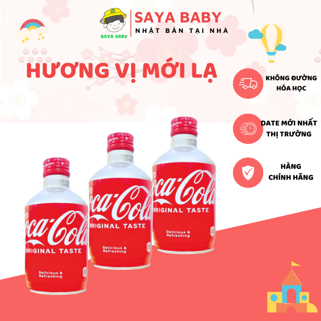 Nước giải khát coca cola nắp vặn, nước coca mini chai nhôm nắp xoáy 300 ...