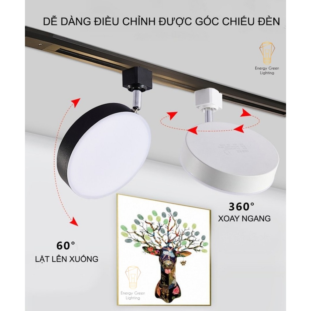 Ảnh Đèn Rọi - Đèn Rọi Ray Tản Sáng Rộng (12W-18W-24W) Energy Green Lighting - DCB-6024 - Trang Trí Shop - Phòng Khách 3