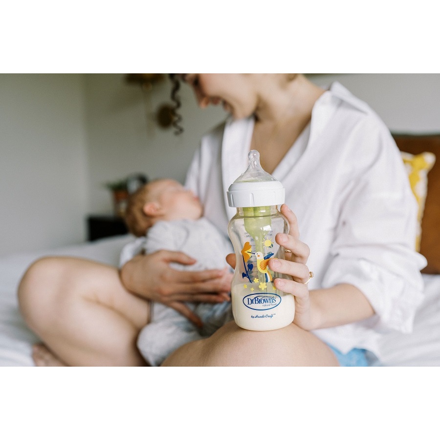 Ảnh Bình sữa cổ rộng Dr.Brown's nhựa PPSU Option Plus 100% chính hãng 150ml và 270ml 3