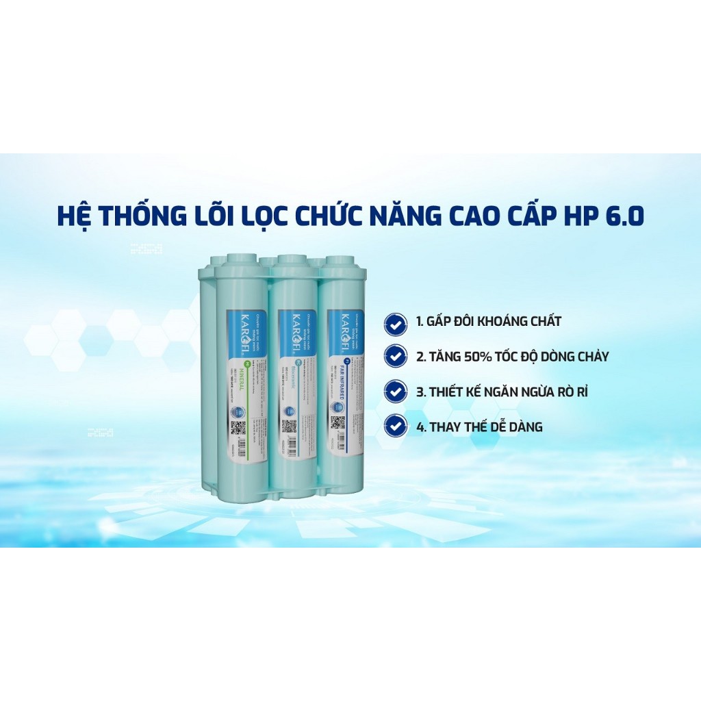 Máy Lọc Nước Karofi KAQ-U05 Pro Để Gầm Bếp, Mẫu Mới Nhất Đầy Đủ Phụ Kiện, Bảo Hành Tại Nhà 3 Năm