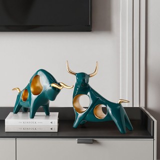 CẶP BÒ TÓT DECOR TRANG TRÍ NHÀ CỬA PHONG CÁCH BẮC ÂU SIÊU ĐẸP ĐẺ BÀN LÀM VIỆC Myd.23